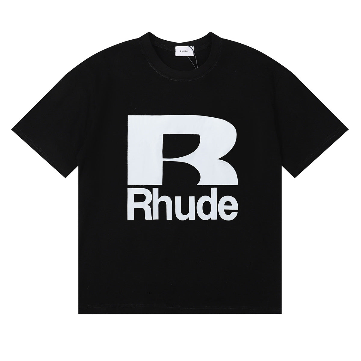 Rhude T Shirt Alphabet Coconut Racing Pattern Short Sleeve T-Shirt