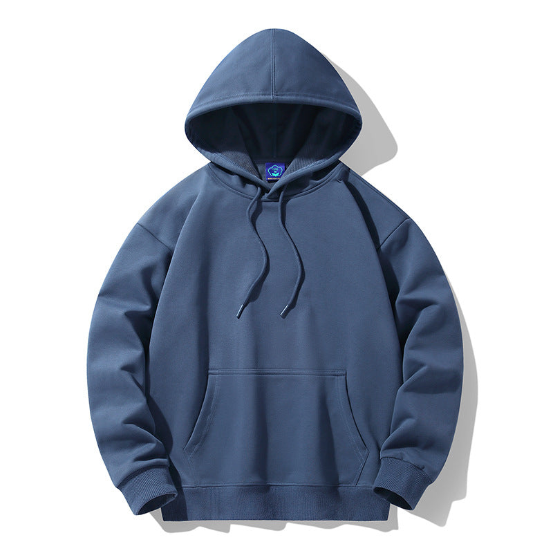 Men Hoodie Solid Color Hoodie Casual Loose plus Size