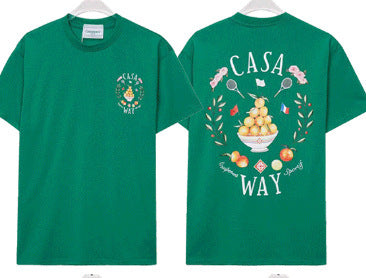 Casablanca T Shirts Rainbow Gate Alphabet