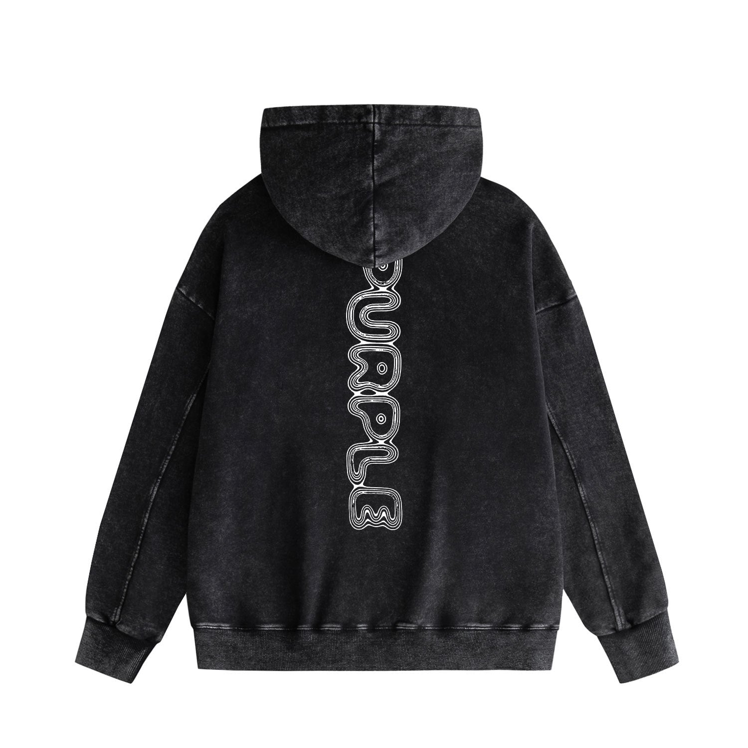 Purple Brand Distressed Hoodie Fashion Old Loose Hooded Sweater