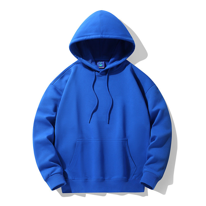 Men Hoodie Solid Color Hoodie Casual Loose plus Size