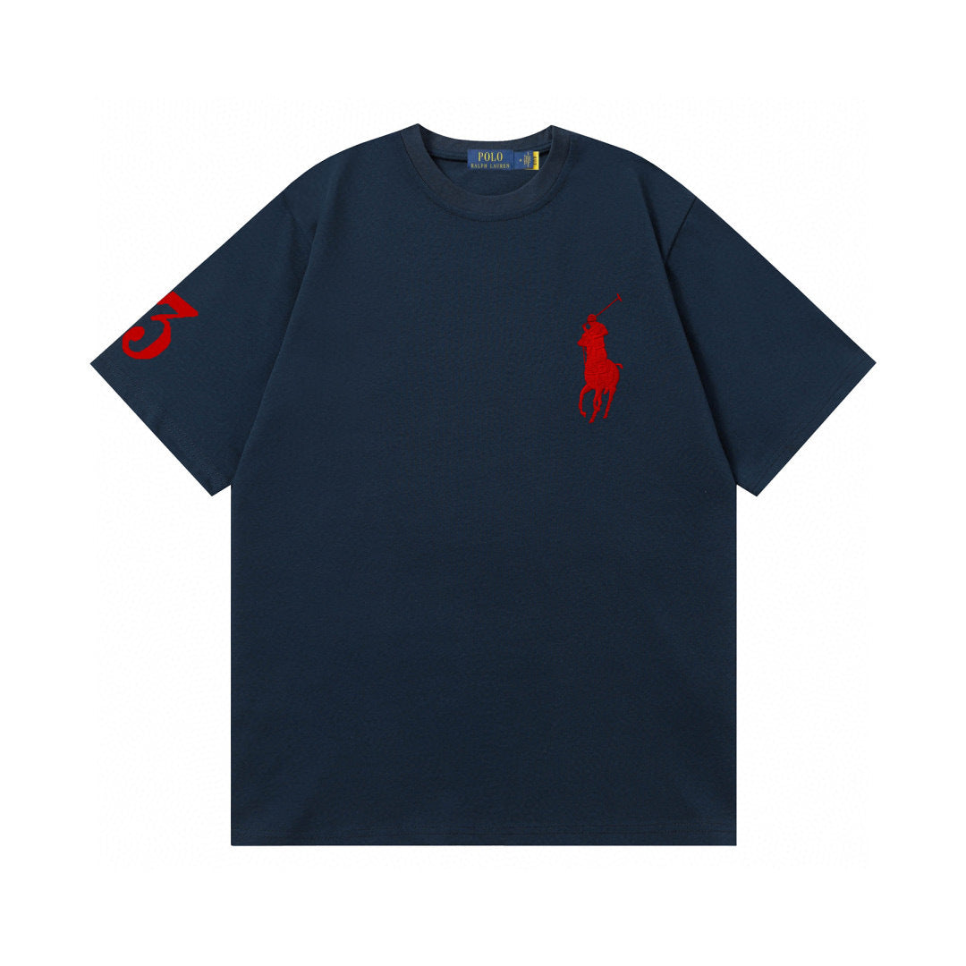 Ralph Lauren T Shirts Summer Cotton Short Sleeves