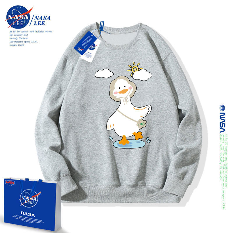 Nasa Children Hoodie Nasa Children'S Round Neck Sweater Girls' Spring And Autumn Loose