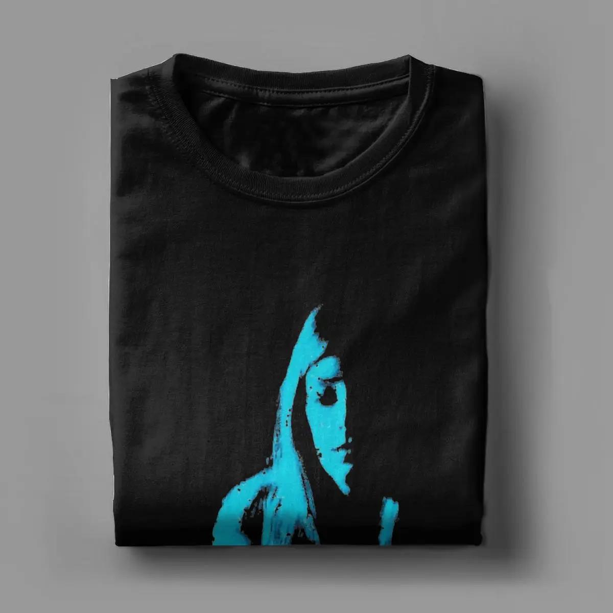 Men Tv Girl T Shirts Pure Cotton Tops Vintage Short Sleeve