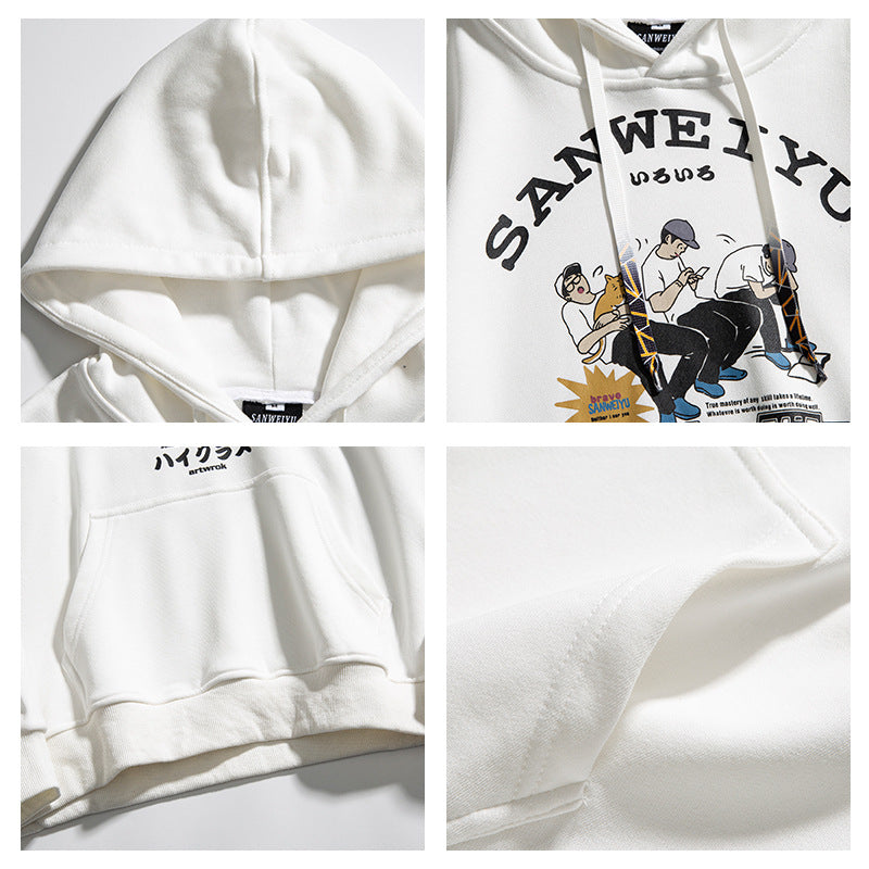 Men's Graphic Hoodies Men's Autumn Printed Hoodie Men's