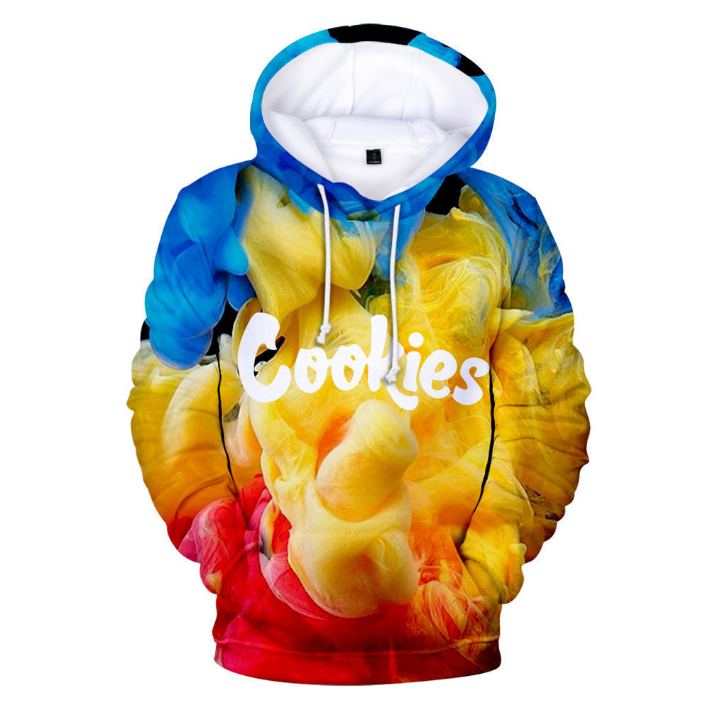 Cookies Hoodie Printed Hood Sweater Hooded Long-Sleeved Shirt