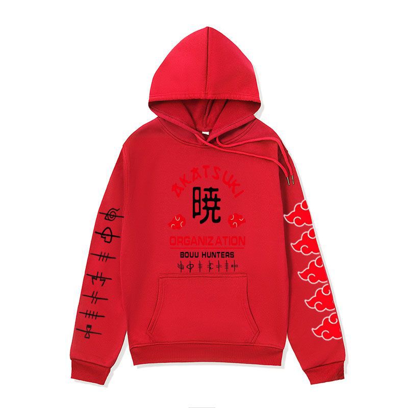 Anime Hoddies Fire Shadow Tissue Printed Hoodie