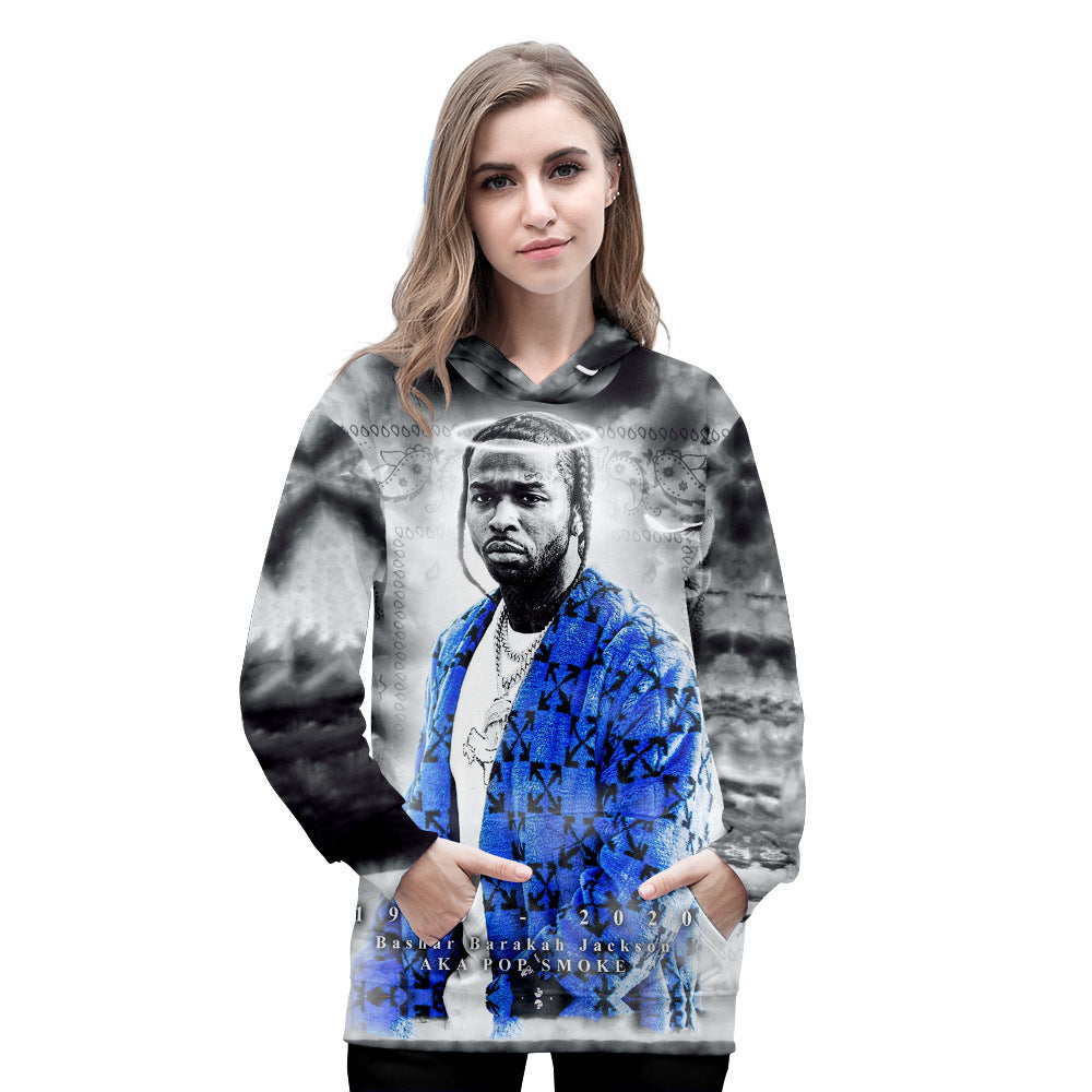 Pop Smoke Hoodies Rap Singer Peripheral Hooded