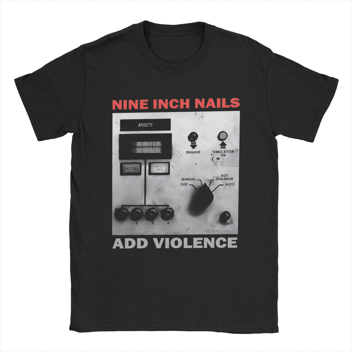 Nine Inch Nails NIN Men's T Shirts Crazy Tees Short Sleeve
