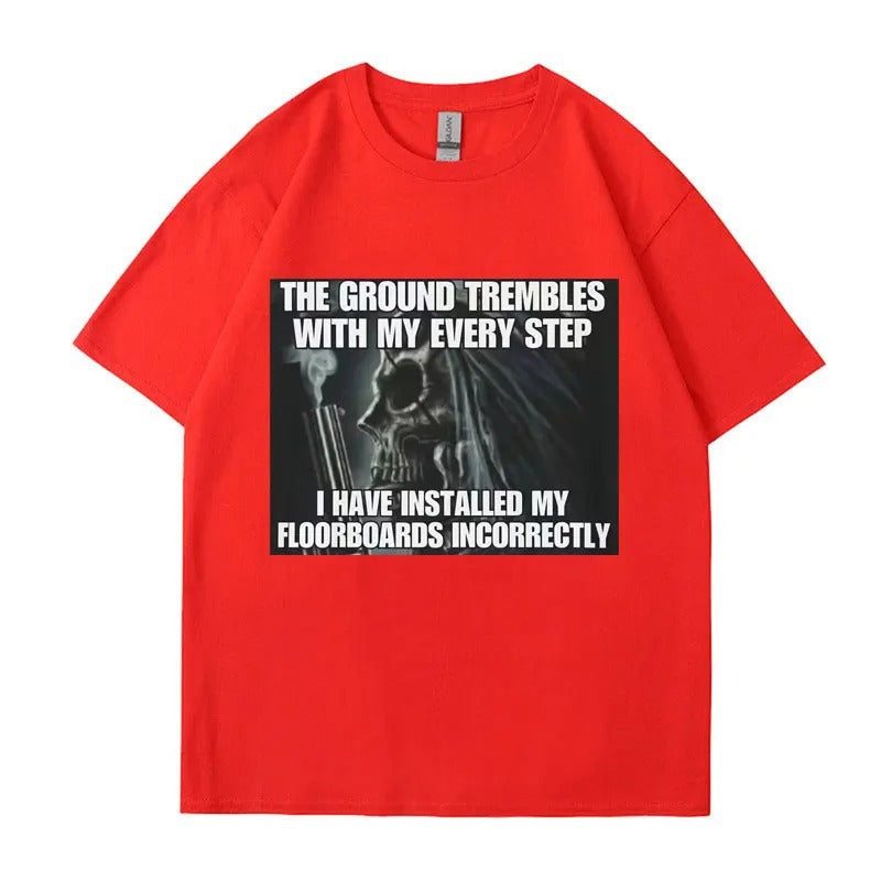Hard Evil Skeleton Meme T Shirt The Ground mbles with