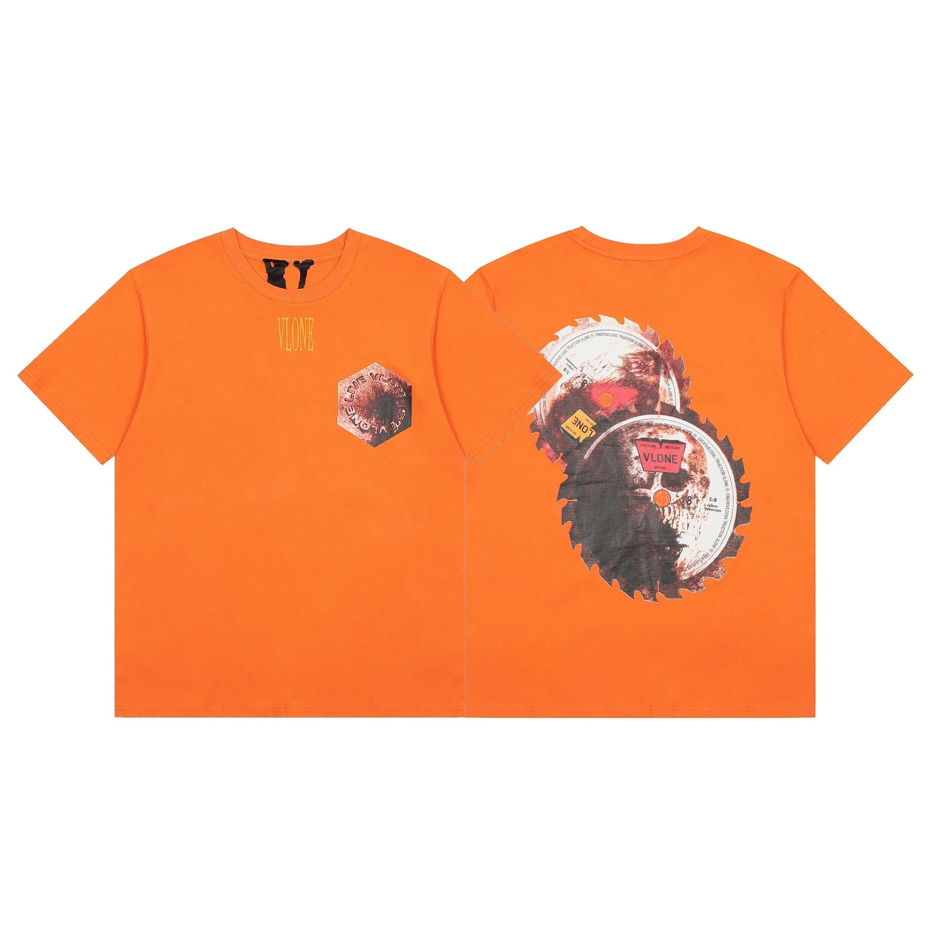 Vlone T Shirt Spring Summer Gear Pattern