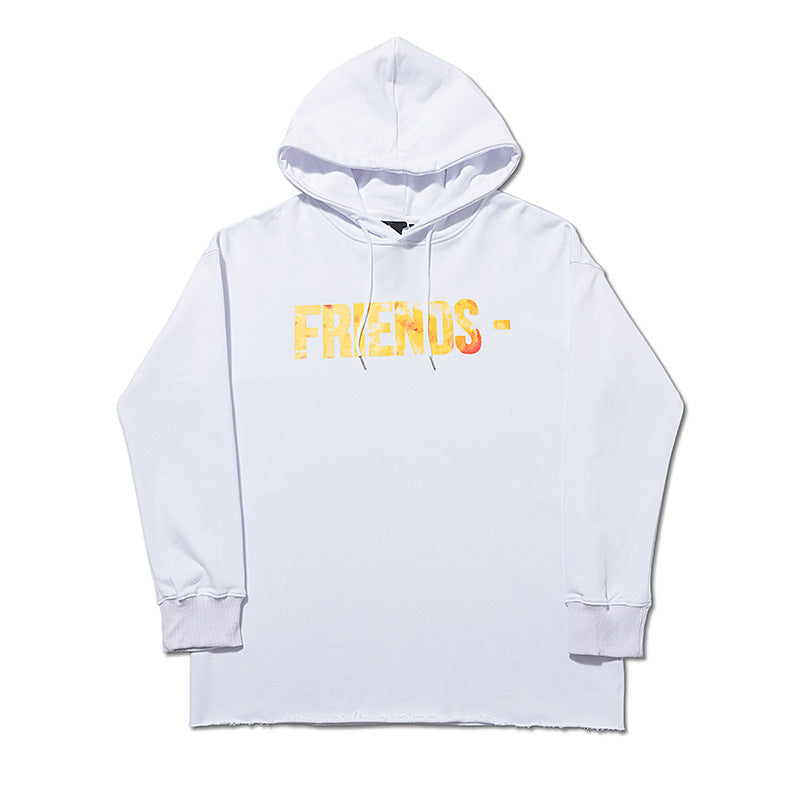 Vlone Hoodie Hooded Sweater Wool Coil Men'S And Women'S Loose Large V Pullover Hoodie Coat