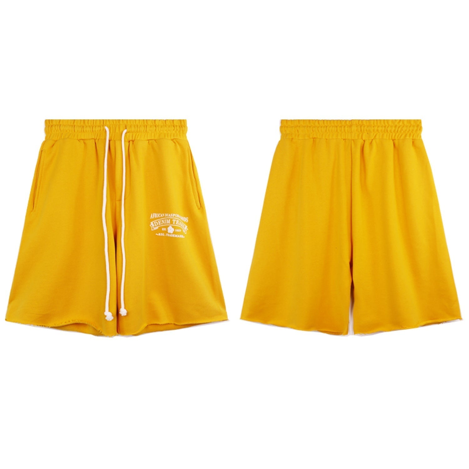 Denim Tears Outfit:T Shirt/Shorts (Separate Purchase Options) Short Sleeve T-shirt Men and Women Sports Shorts Suit