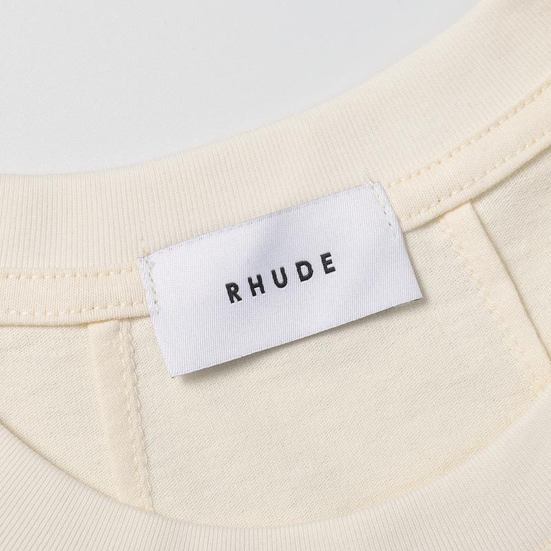 Rhude T Shirt Geometric Print Short Sleeve T-Shirt