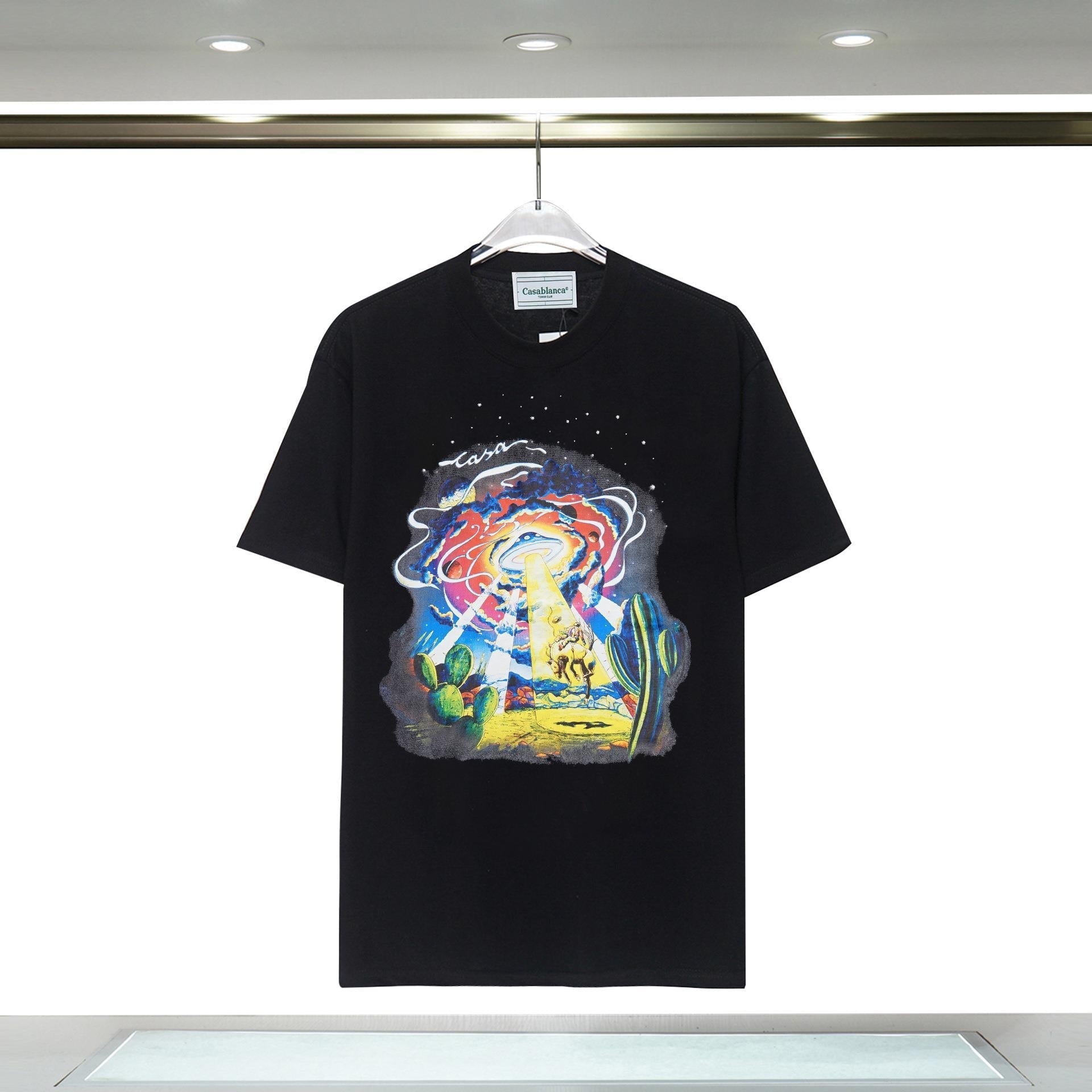 Casablanca T Shirts Fashion Casual Crew Neck Tee