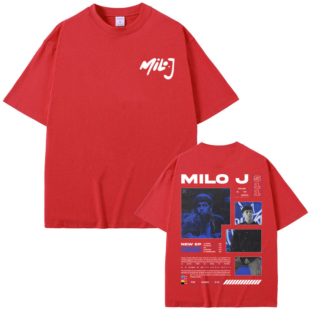 Rapper Milo J 511 Album Double Sided Print T Shirt Men Women