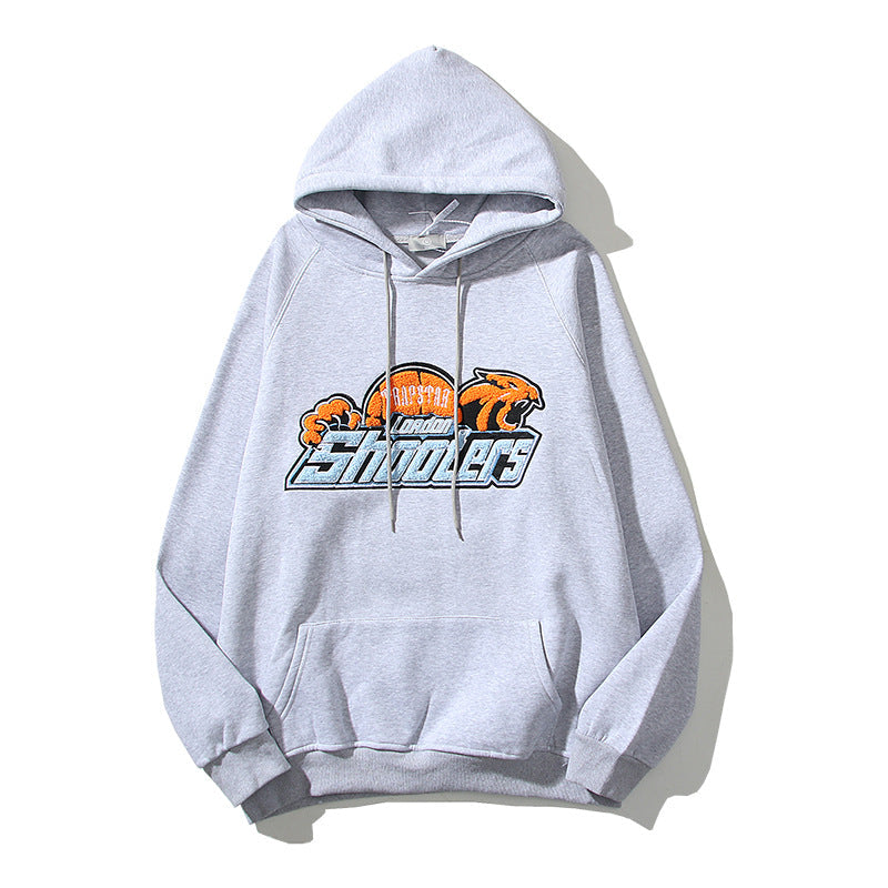 Kanye West Sunday Service Hoodie Tiger Towel Embroidery Velvet Padded Hooded Sweatshirt