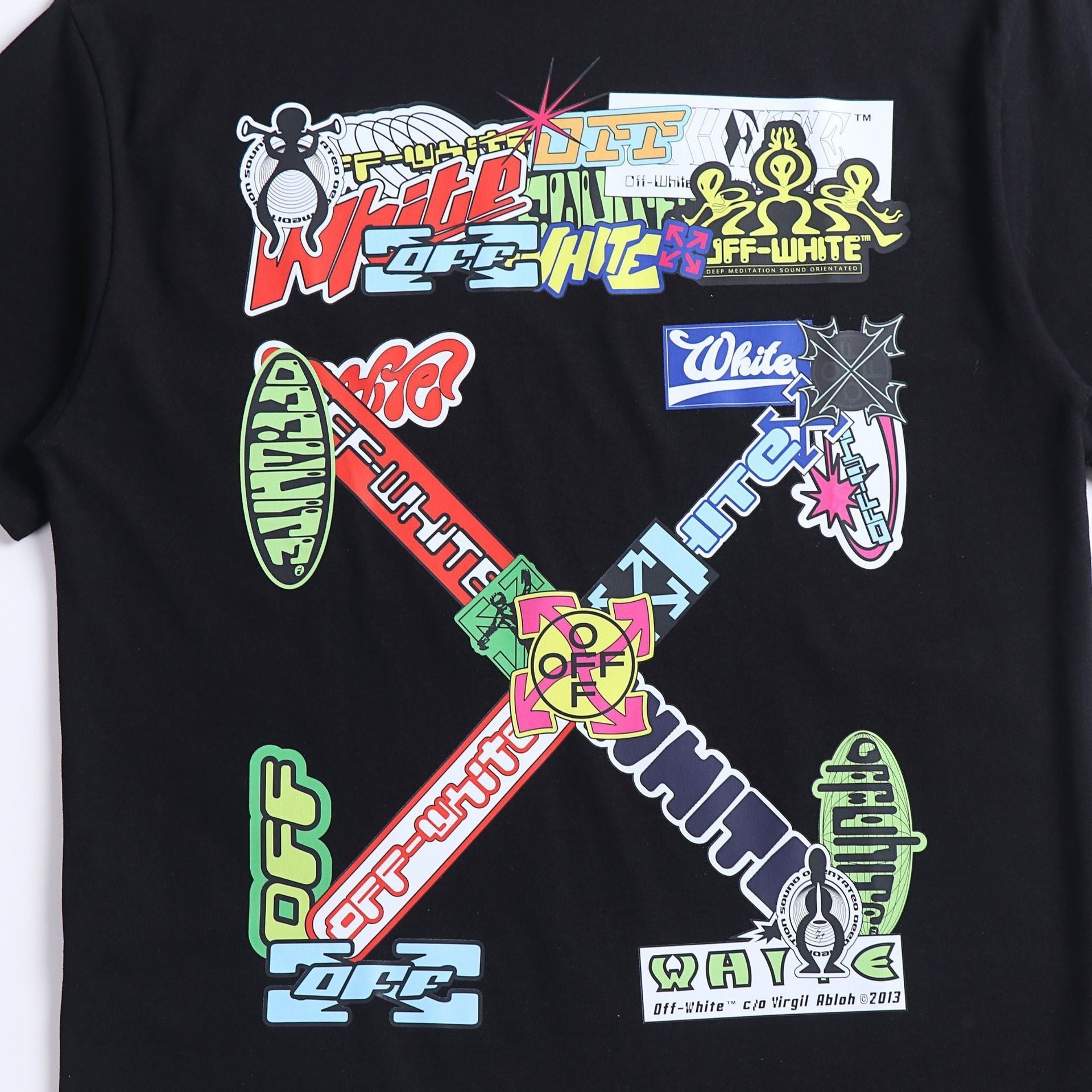 Ow T Shirts Watercolor Oil Painting Letter Graffiti Arrow