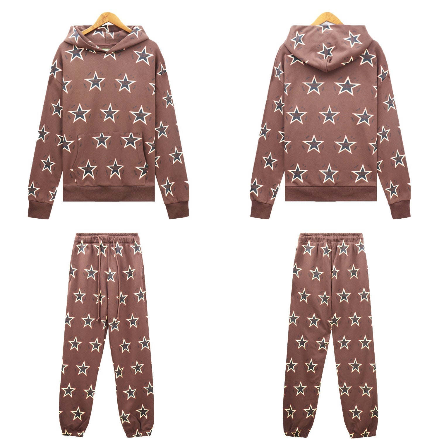 Denim Tears Outfit:Hoodie/Sweatpants (Separate Purchase Options) D.T Kapok Hooded Sweater Trousers Sports Suit