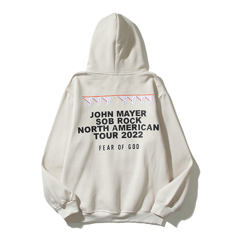 Kanye West Sunday Service Hoodie Fog Autumn And Winter Hooded Sweater Fleece-Lined