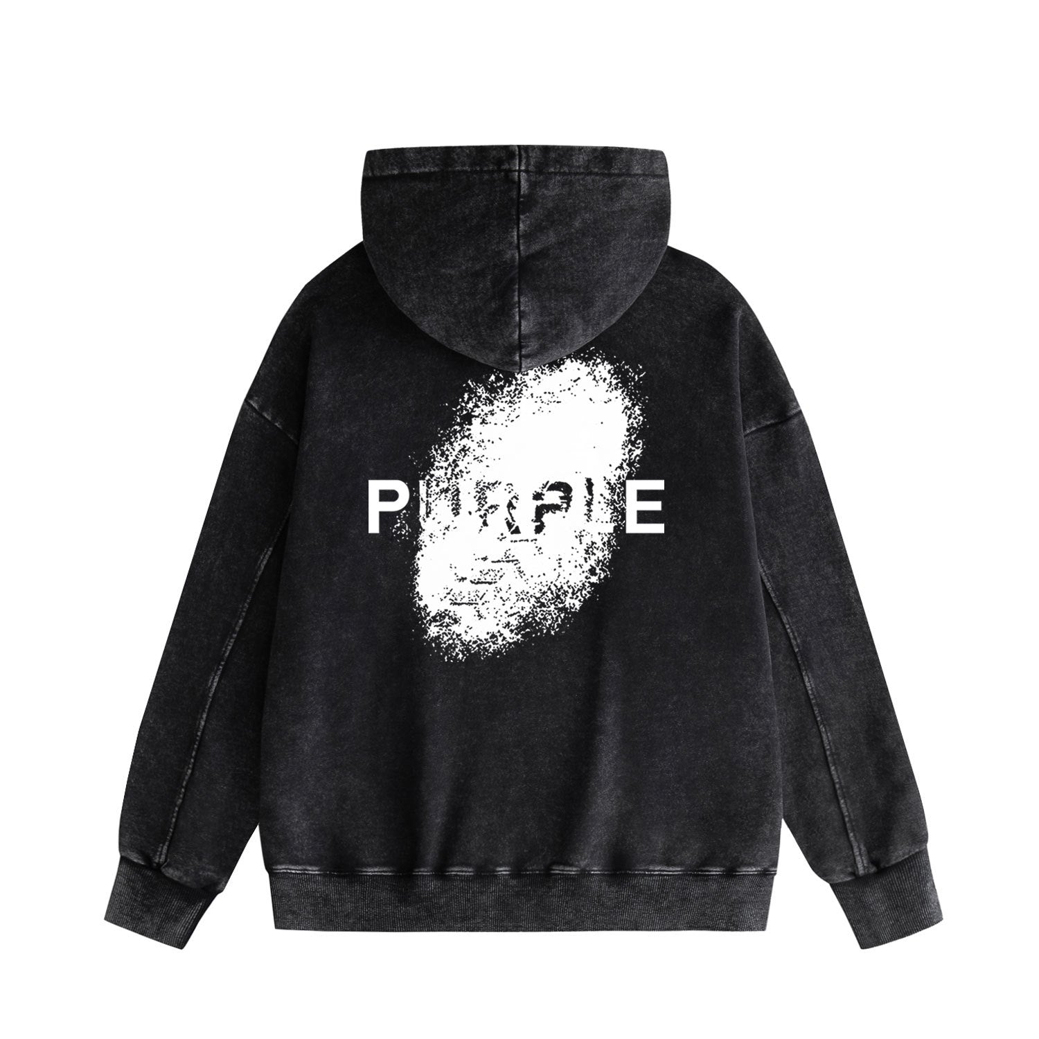 Purple Brand Distressed Hoodie Fashion Old Loose Hooded Sweater