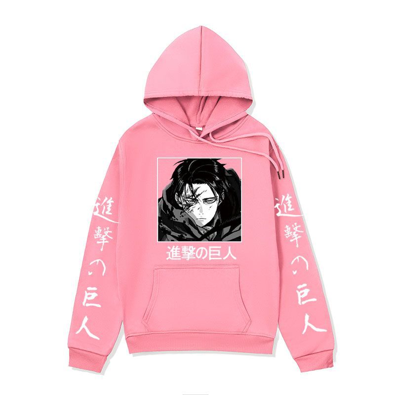 Anime Hoddies Anime Brushed Hoody Autumn and Winter Attack on Titan Series Hoodie Street Jacket Men
