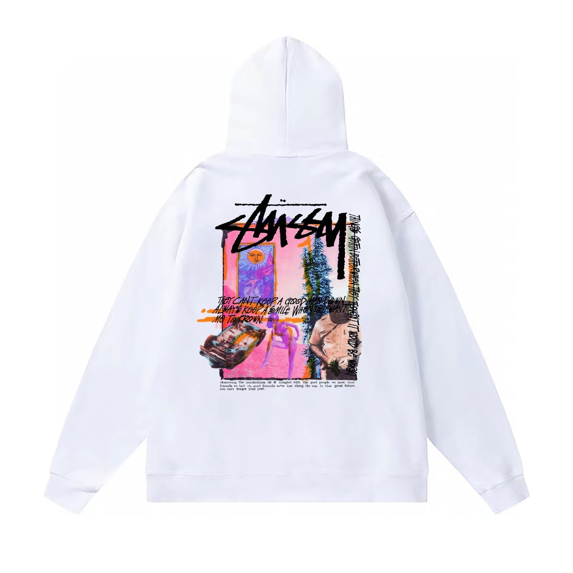 Stussy Hoodie Fall/Winter Fleece Hooded Sweater