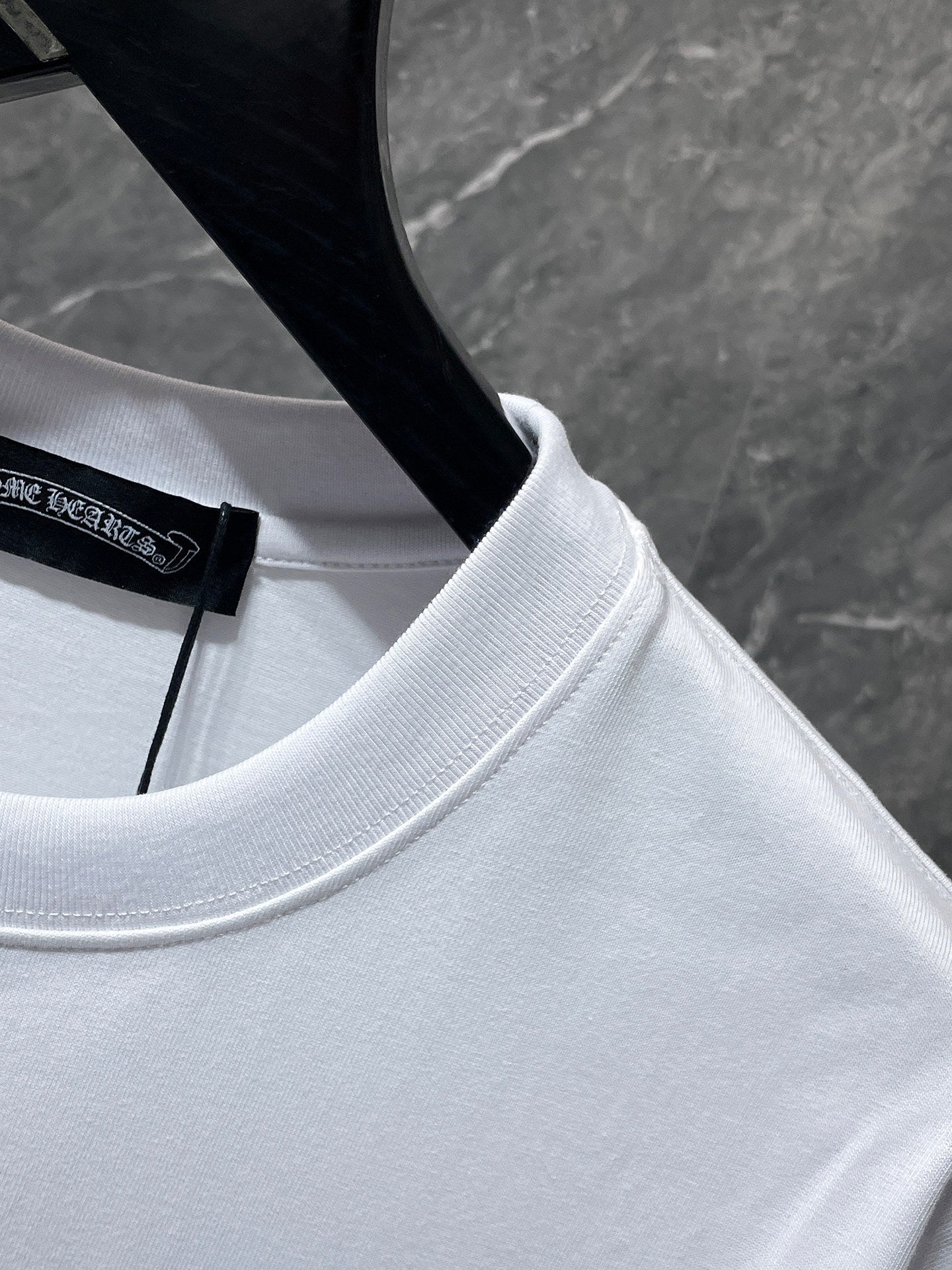 Chh Chrome Hearts T Shirts Embroidered Sanskrit Alphabet Cross Sports Loose Short Sleeve T-Shirt