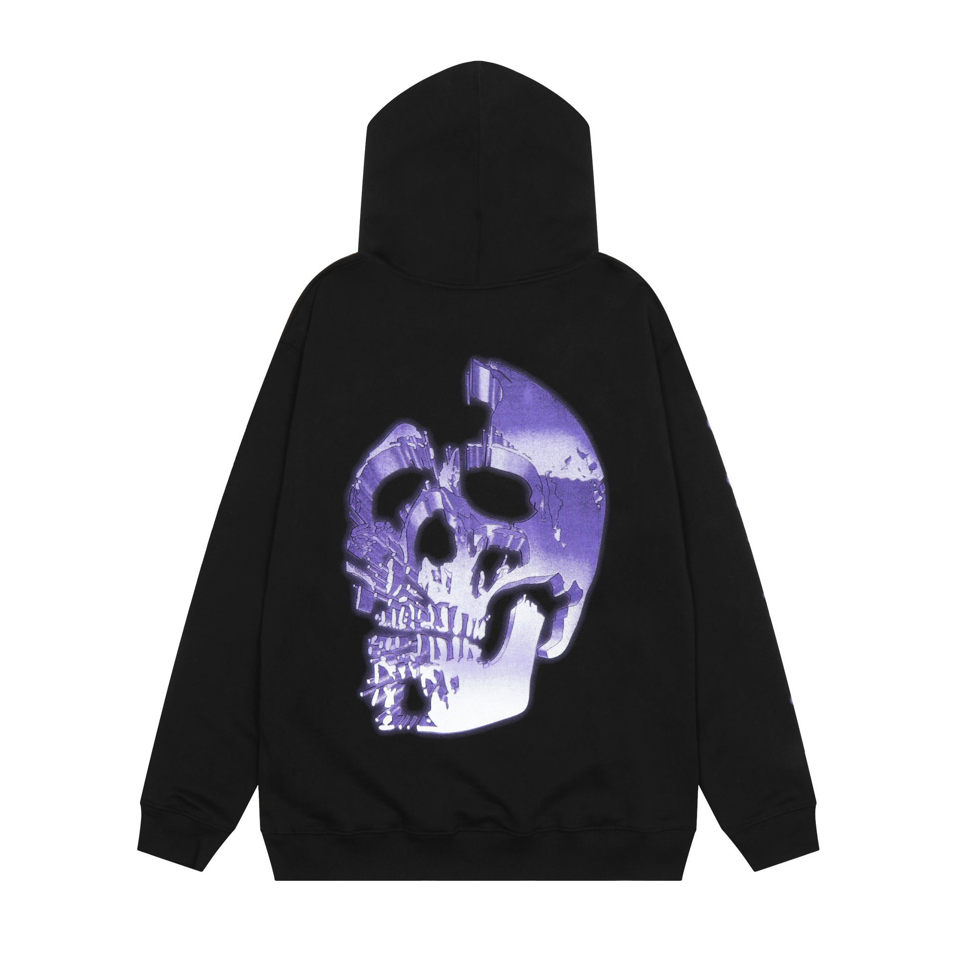 Revenge Hoodie Mechanical Skull Print Men's and Women's Hooded Sweater