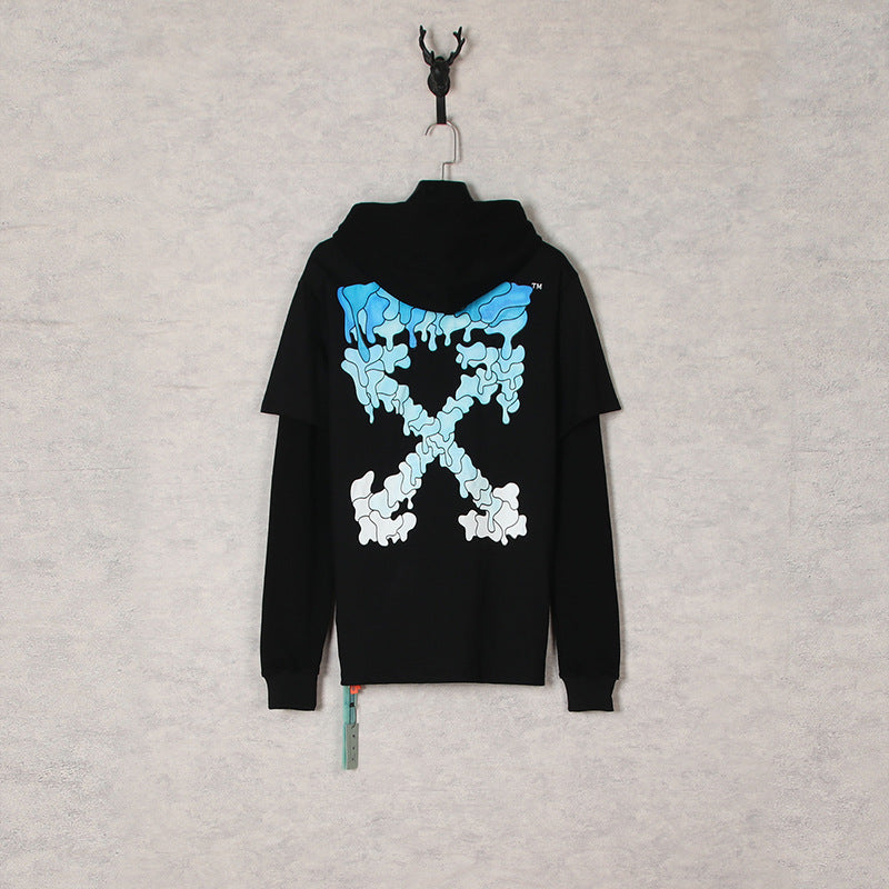 off White Hoodie Hoodie Sweater Ow Men's and Women's Loose Coat