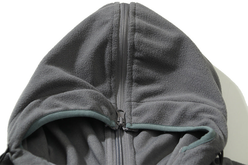 Kanye West Sunday Service Hoodie Niche Shearing Machine Wind Polar Fleece Cardigan Hoodie Loose