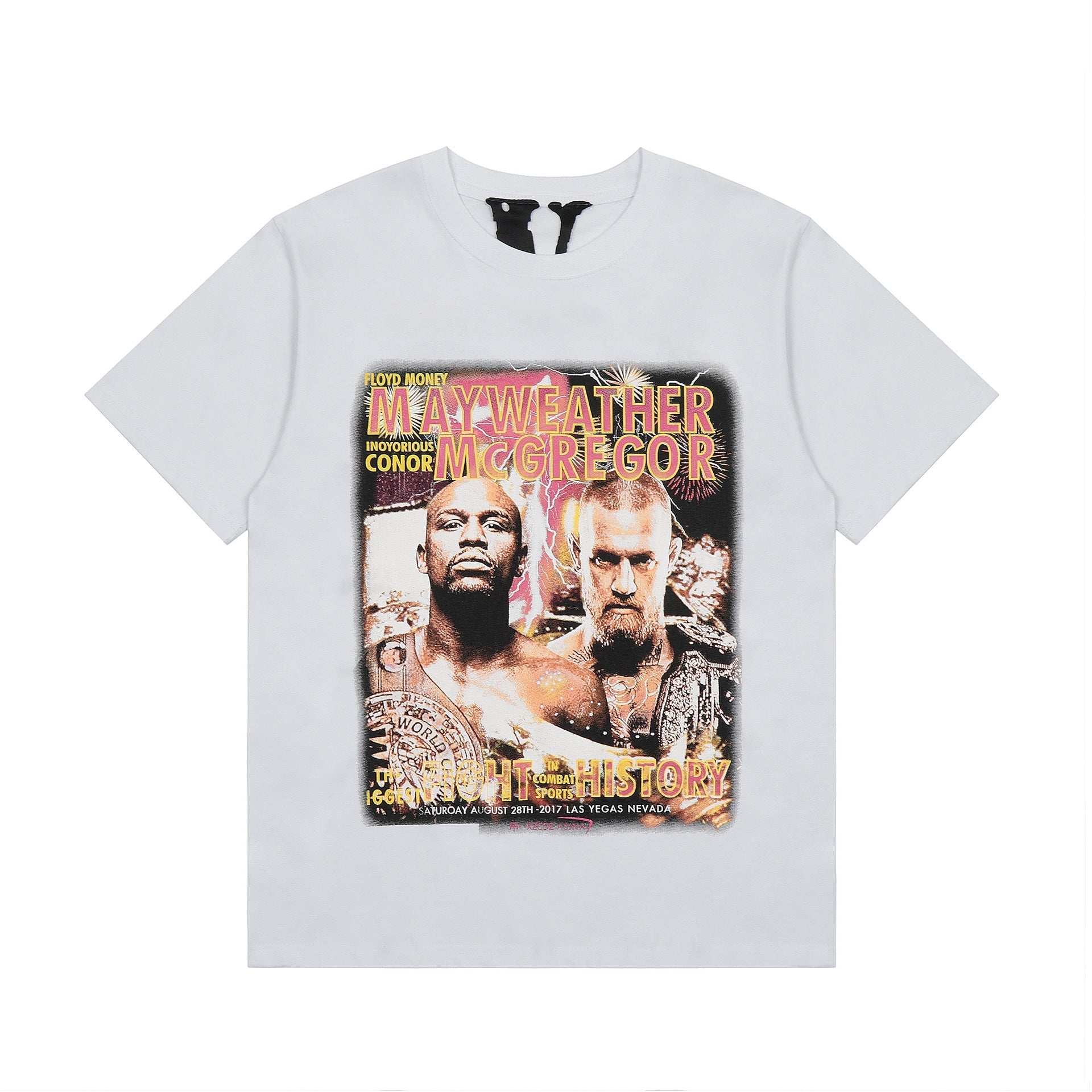 Vlone T Shirt Spring Summer Poster Crew Neck Pullover