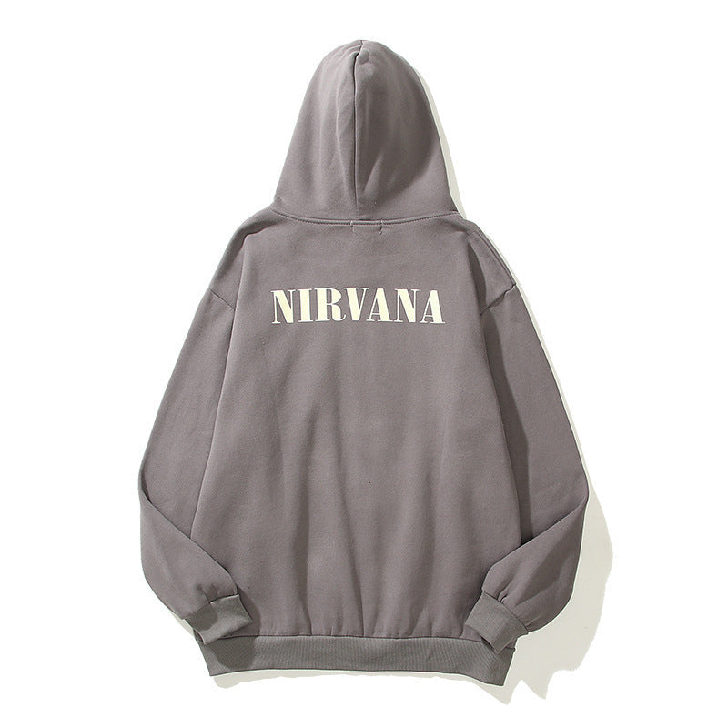 Nirvana Hoodie Rock Angel Printed Hoodie Dark Series Hip Hop Retro