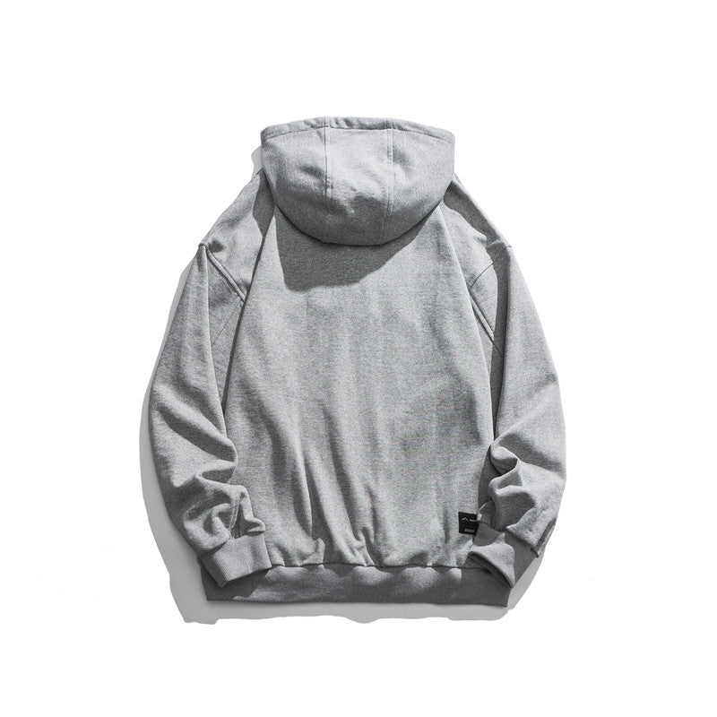 Man Fall Outfis Autumn Simple Letter Embroidered Hoodie Casual Top