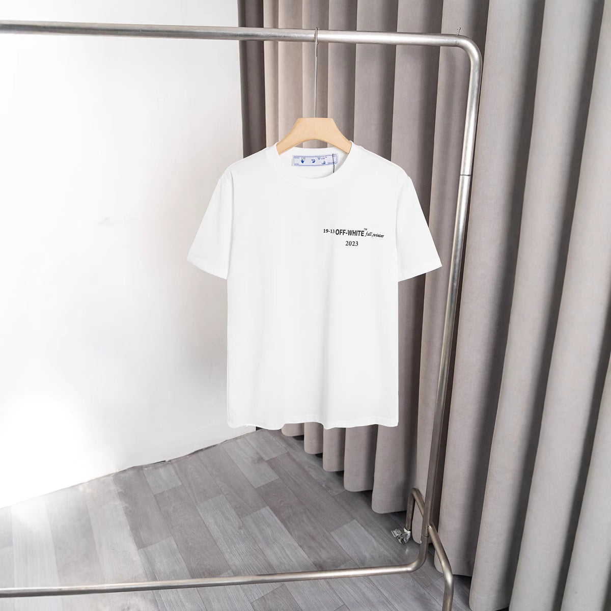 Off White T Shirts OW Joint Series Cartoon Pattern Crew Neck Pullover Short Sleeve