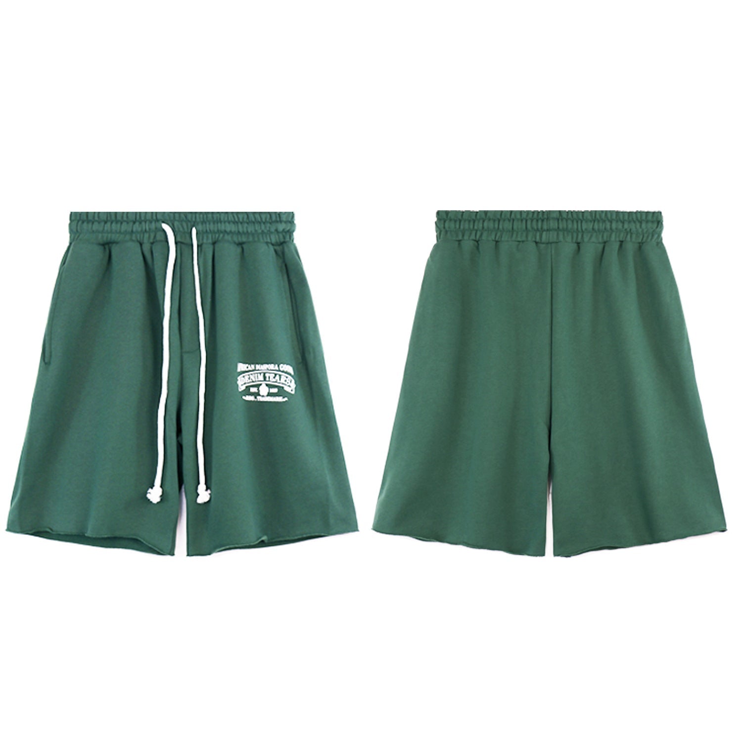 Denim Tears Outfit:T Shirt/Shorts (Separate Purchase Options) Short Sleeve T-shirt Men and Women Sports Shorts Suit