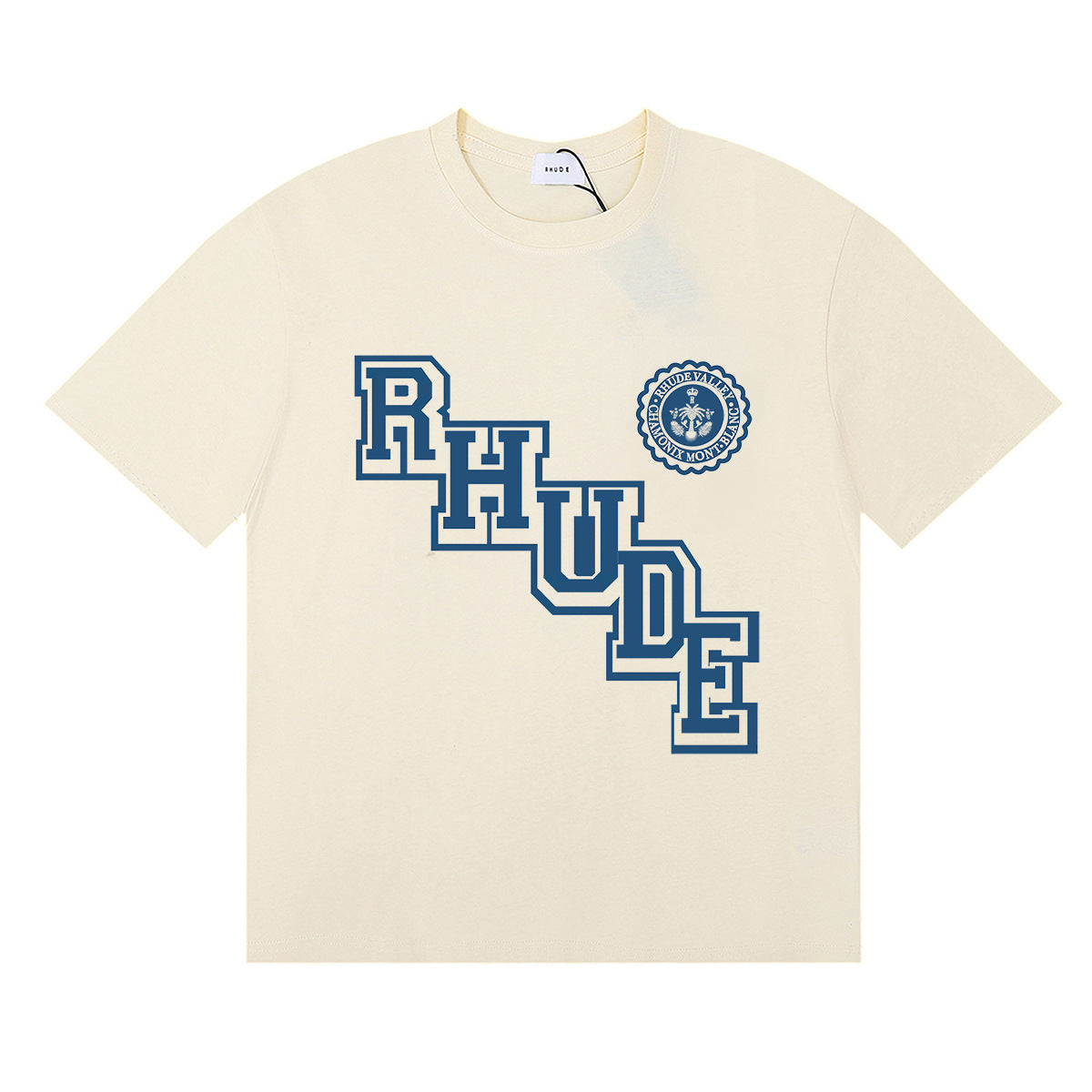 Rhude T Shirt Ski Theme Letter Print Short Sleeve T-Shirt