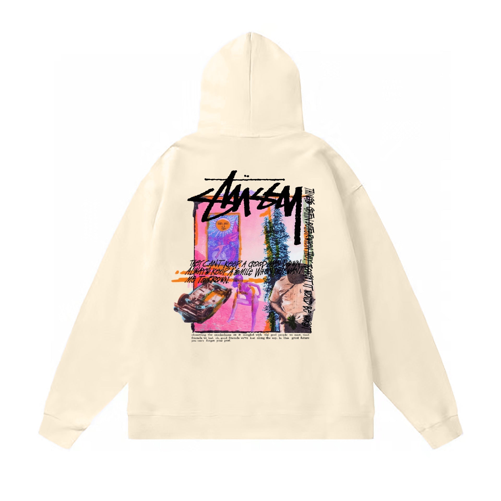 Stussy Hoodie Fall/Winter Fleece Hooded Sweater