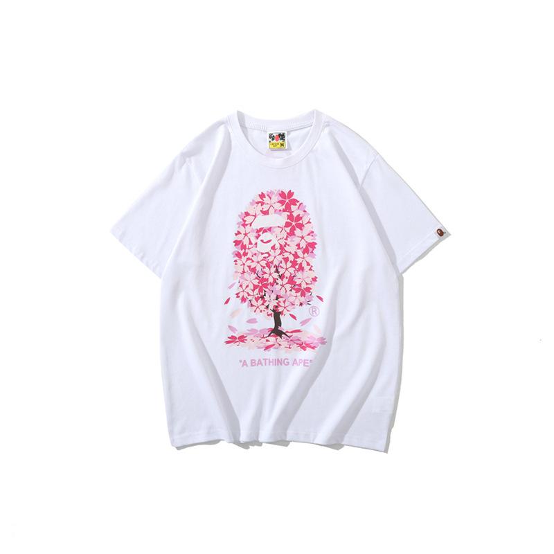 Bathing Ape T Shirt Casual Pink T-shirt Short Sleeve