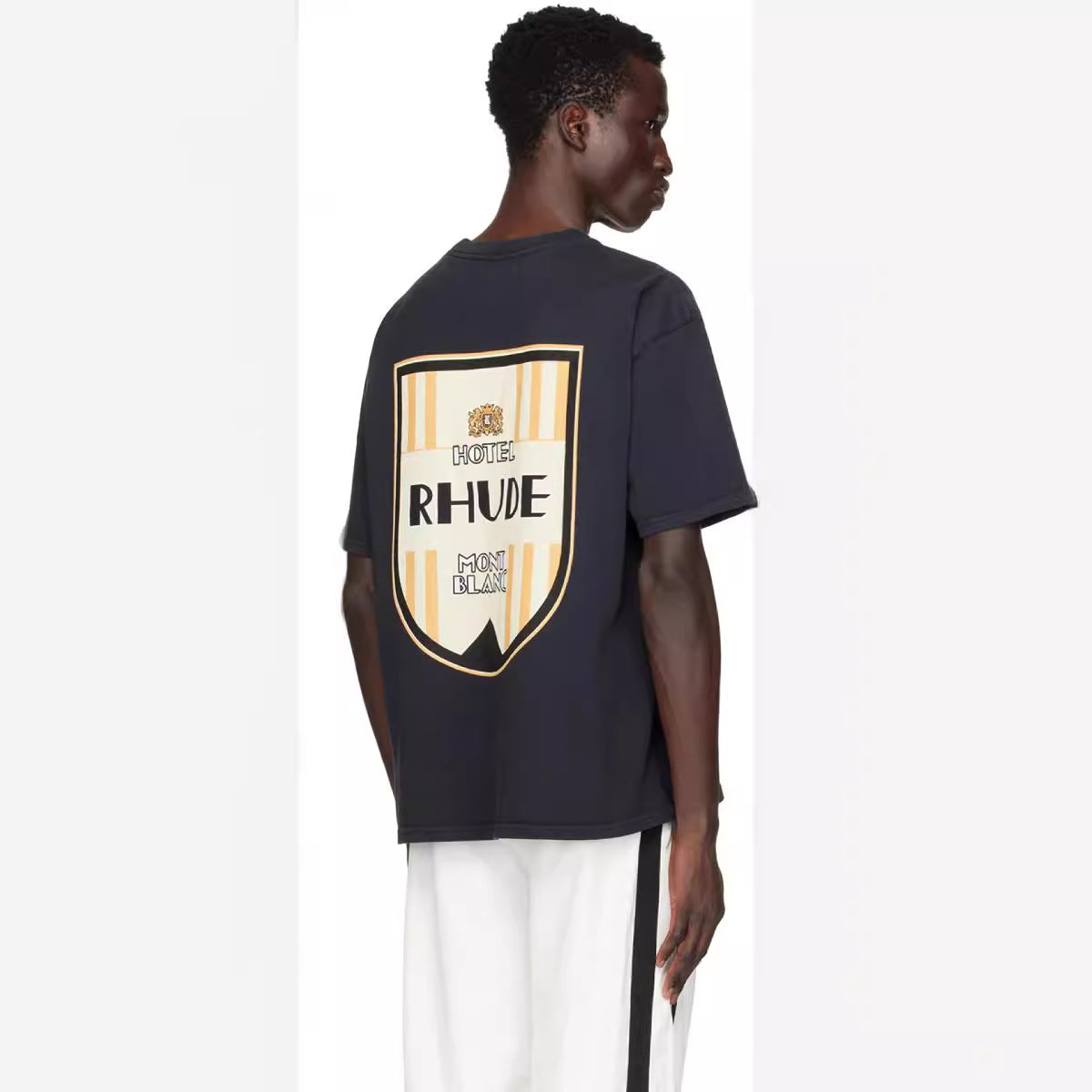 Rhude T Shirt Ski Theme Letter Print Short Sleeve T-Shirt
