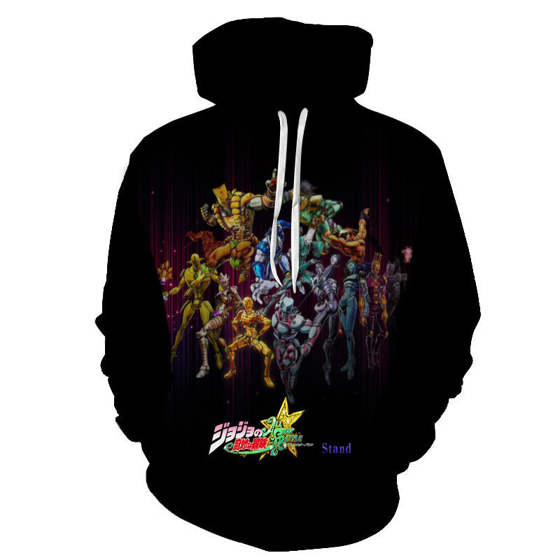 Anime Hoddies JoJo Fantasy Adventure 3D Digital Printing Hoodie