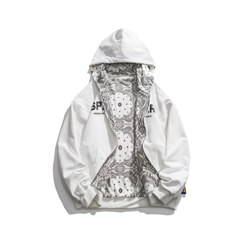 Men Graphic Hoodies Men's Autumn Hooded Couple Loose-Fitting Casual Pullover