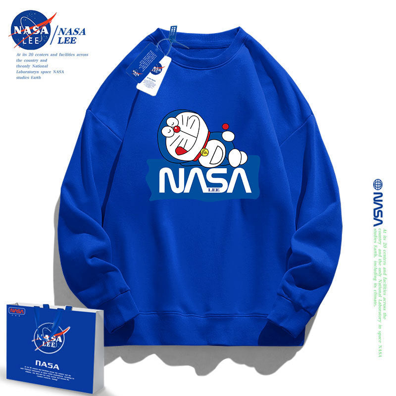 Nasa Children Hoodie Nasa Sweater Children'S Clothing Autumn Loose Round Neck Thickened