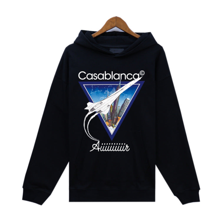 Casablanca Hoodie Autumn/Winter Alphabet Painted Textile