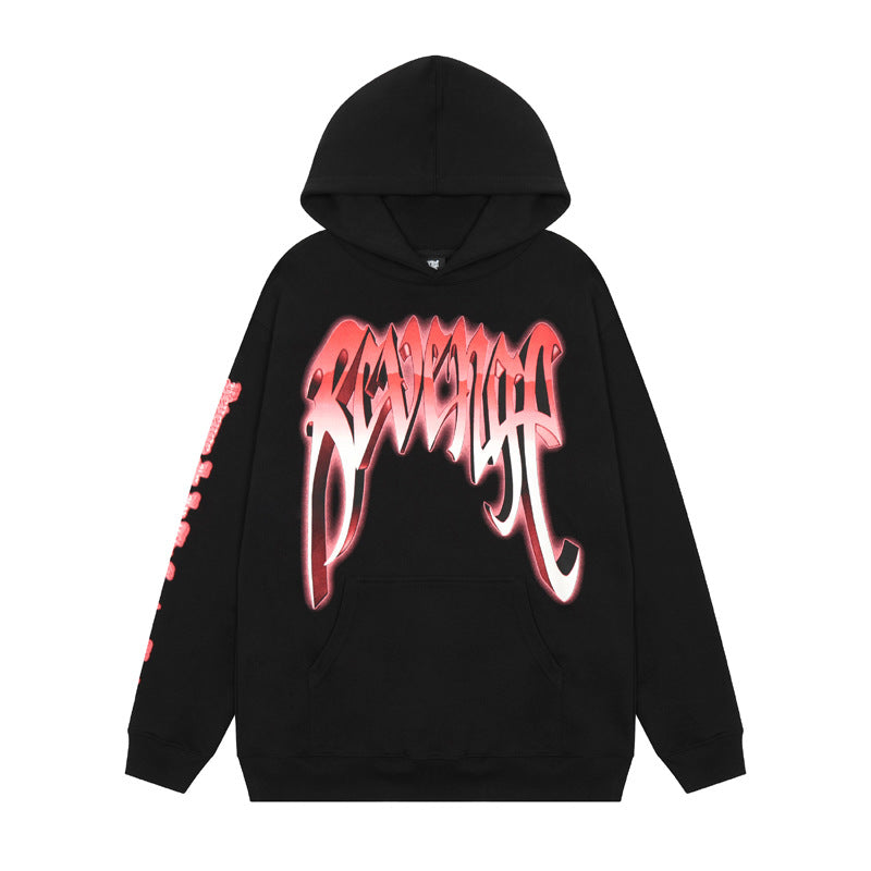 Kanye West Sunday Service Hoodie Autumn And Winter Skull Color Printing Hooded Sweater Loose