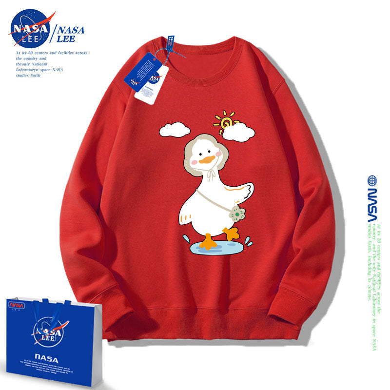 Nasa Children Hoodie Nasa Children'S Round Neck Sweater Girls' Spring And Autumn Loose