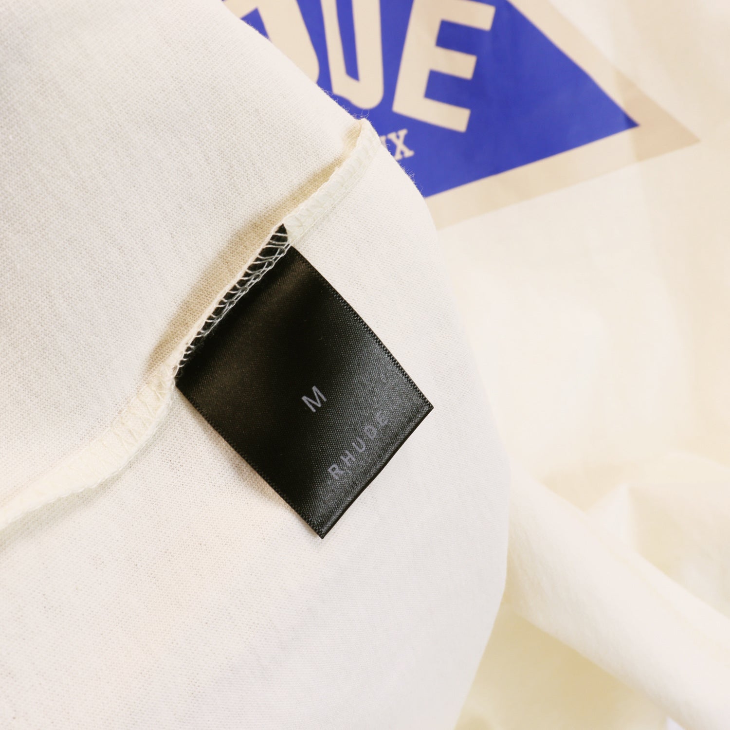 Rhude T Shirt Micro Label Alphabet Slogan Pattern Printed Short Sleeve T-Shirt