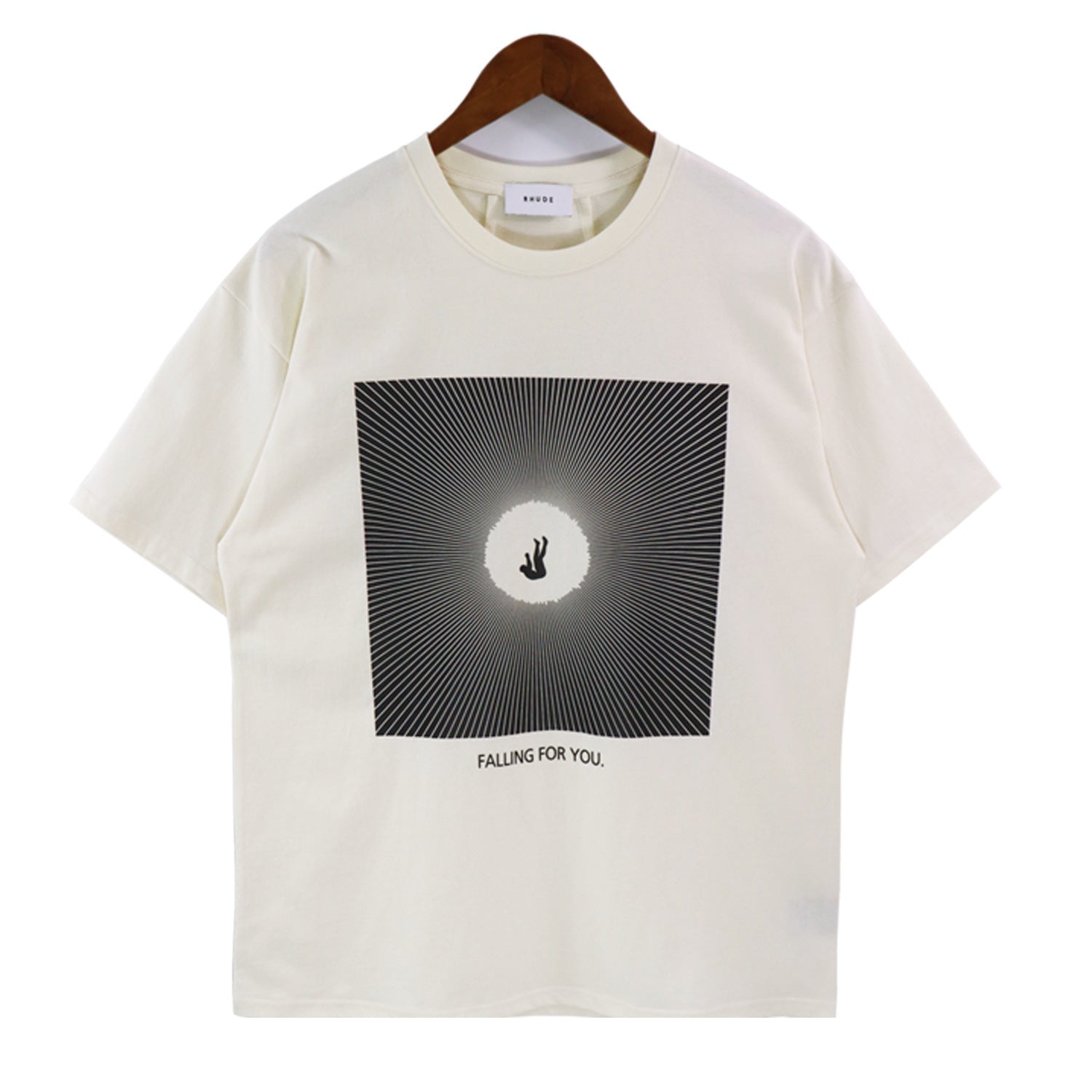 Rhude T Shirt Alphabet Slogan Printed Short Sleeve T-Shirt