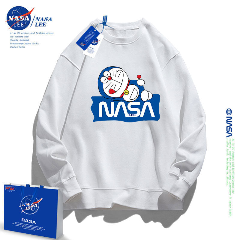 Nasa Children Hoodie Nasa Sweater Children'S Clothing Autumn Loose Round Neck Thickened