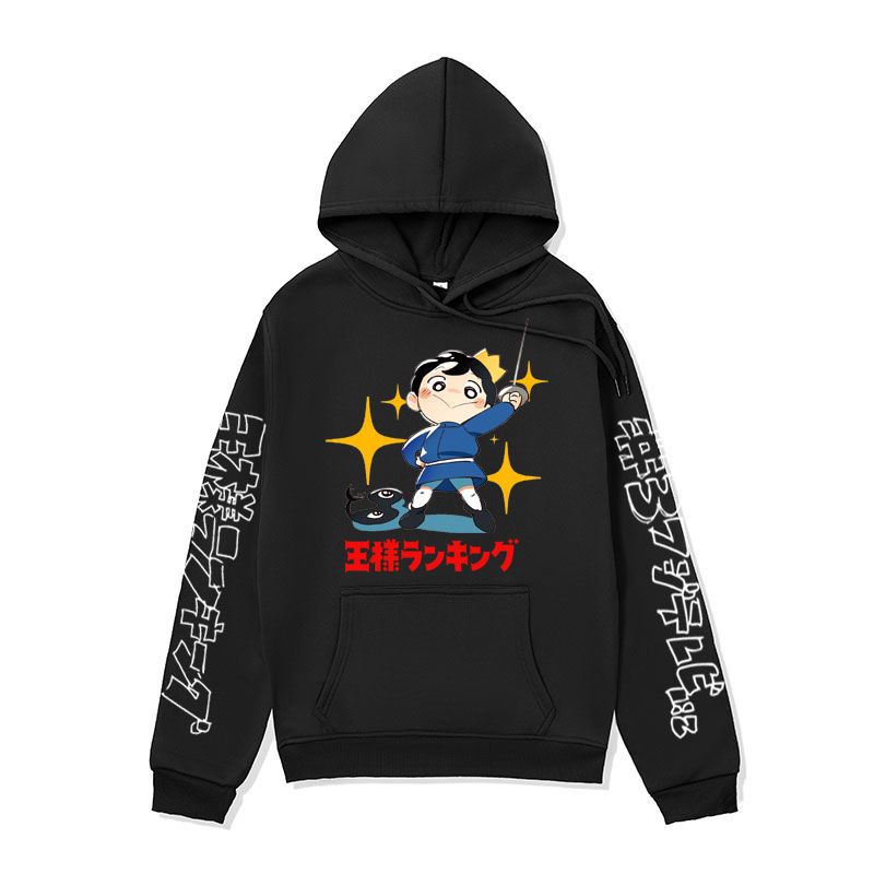 Anime Hoddies King's Ranking Sweatshirt Poji King Print Hoodie